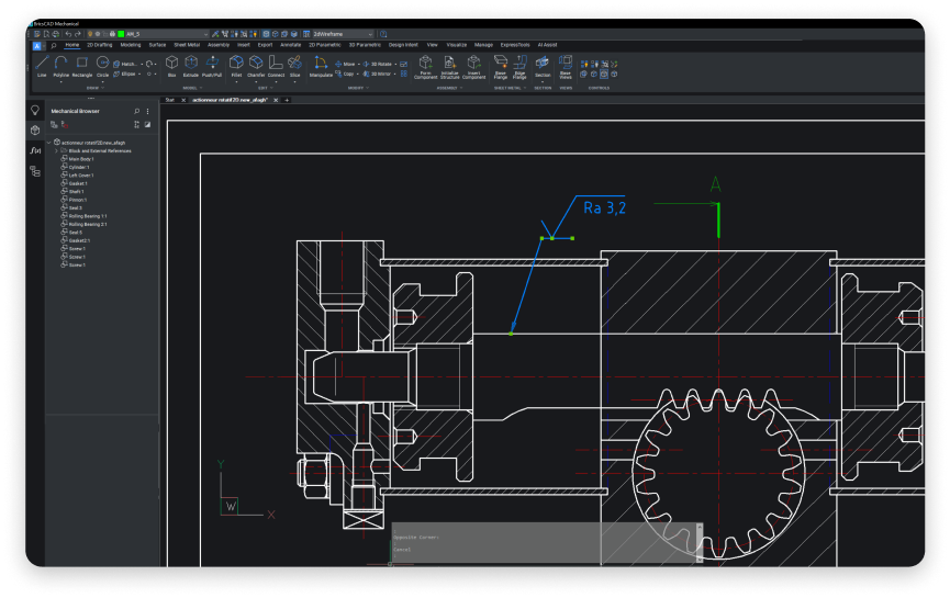 Software CAD 2D Octave BricsCAD